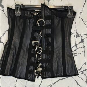 Black Buckle Corset